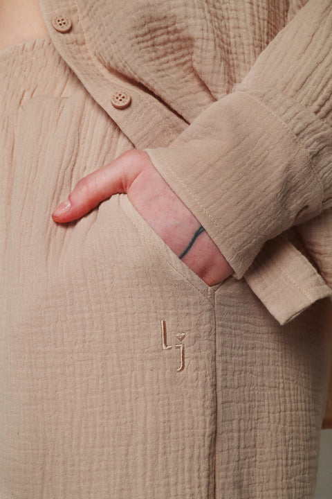 Dámské mušelínové kalhoty Vzduch